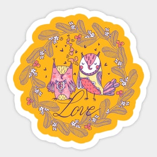 Owls Love Sticker